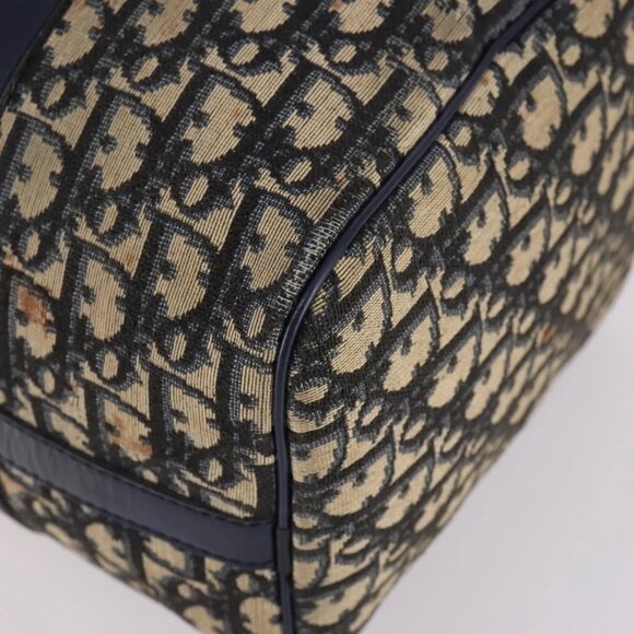Christian Dior Trotter Canvas Hand Bag Navy Auth BA5304 - Picture 4 of 16